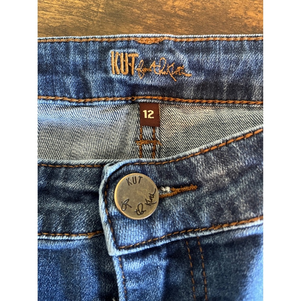 Kut from the Kloth Blue Denim Jean Shorts - Picture 4 of 10